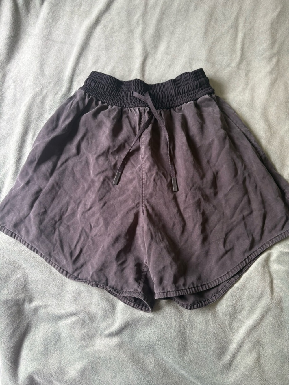 Lululemon black running shorts size 2